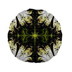 Abstract Fractal Pattern Artwork Standard 15  Premium Round Cushions