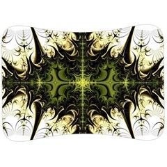 Abstract Fractal Pattern Artwork Velour Seat Head Rest Cushion by Sudhe