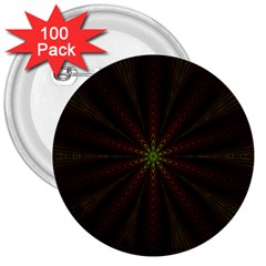 Fractal Artwork Idea Allegory 3  Buttons (100 pack) 