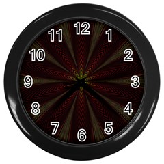 Fractal Artwork Idea Allegory Wall Clock (Black)