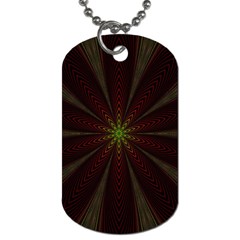 Fractal Artwork Idea Allegory Dog Tag (One Side)