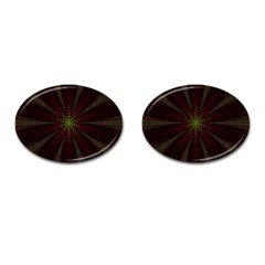 Fractal Artwork Idea Allegory Cufflinks (Oval)