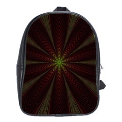 Fractal Artwork Idea Allegory School Bag (XL)