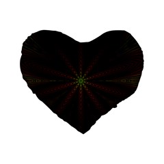 Fractal Artwork Idea Allegory Standard 16  Premium Heart Shape Cushions