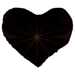 Fractal Artwork Idea Allegory Large 19  Premium Heart Shape Cushions