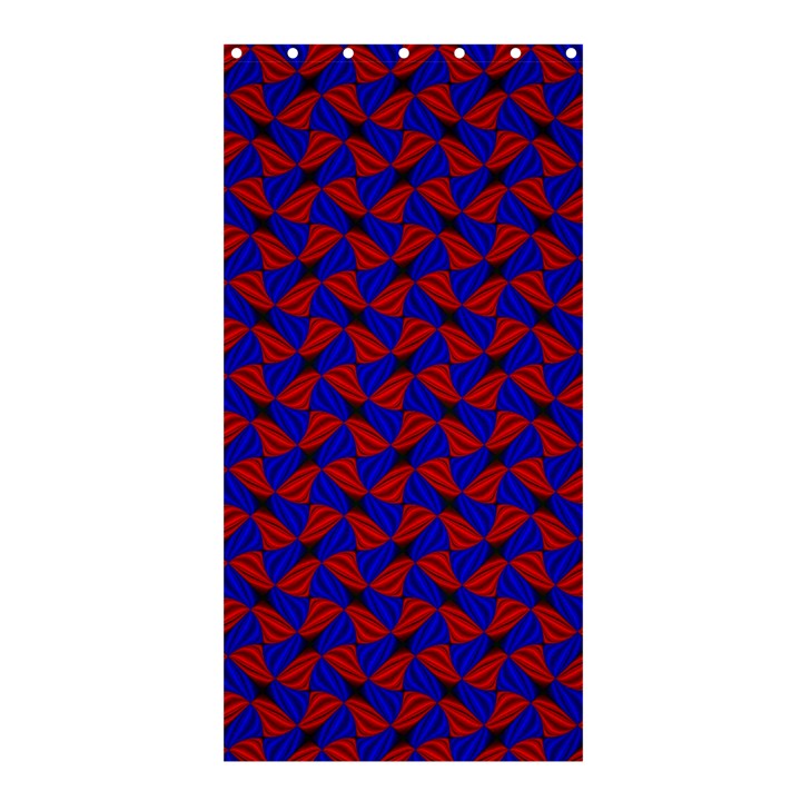 Background Texture Design Geometric Red Blue Shower Curtain 36  x 72  (Stall) 