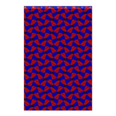 Background Texture Design Geometric Red Blue Shower Curtain 48  X 72  (small)  by Sudhe