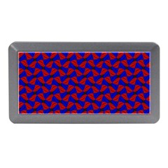 Background Texture Design Geometric Red Blue Memory Card Reader (mini) by Sudhe