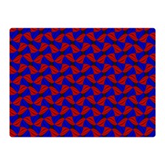 Background Texture Design Geometric Red Blue Double Sided Flano Blanket (mini)  by Sudhe