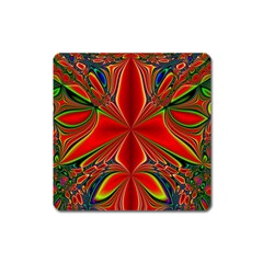 Abstract Abstract Art Fractal Square Magnet by Sudhe