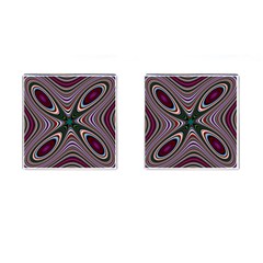 Abstract Artwork Fractal Background Cufflinks (square) by Sudhe