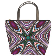 Abstract Artwork Fractal Background Bucket Bag by Sudhe