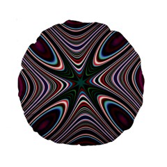 Abstract Artwork Fractal Background Standard 15  Premium Round Cushions