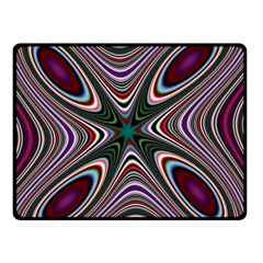 Abstract Artwork Fractal Background Double Sided Fleece Blanket (small)  by Sudhe