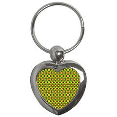 Background Pattern Geometrical Key Chain (heart) by Sudhe