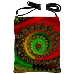 Abstract Fractal Pattern Artwork Art Shoulder Sling Bag by Sudhe