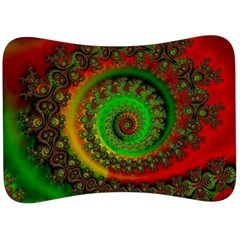 Abstract Fractal Pattern Artwork Art Velour Seat Head Rest Cushion by Sudhe