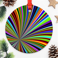 Background Design Pattern Colorful Ornament (round) by Sudhe