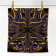 Abstract Art Fractal Unique Pattern Face Towel by Sudhe