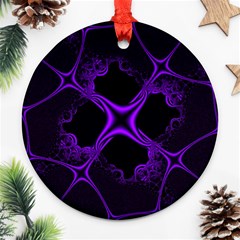 Abstract Fractal Art 3d Artwork Ornament (round) by Sudhe