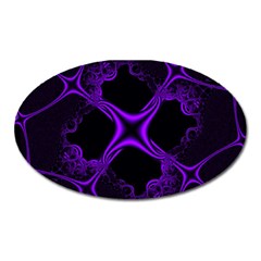 Abstract Fractal Art 3d Artwork Oval Magnet by Sudhe