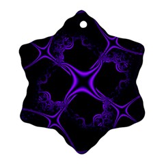 Abstract Fractal Art 3d Artwork Snowflake Ornament (two Sides) by Sudhe