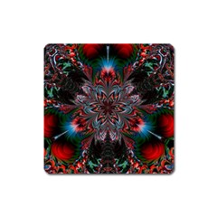 Abstract Flower Artwork Art Square Magnet