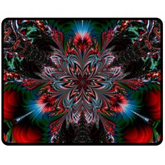 Abstract Flower Artwork Art Fleece Blanket (Medium) 