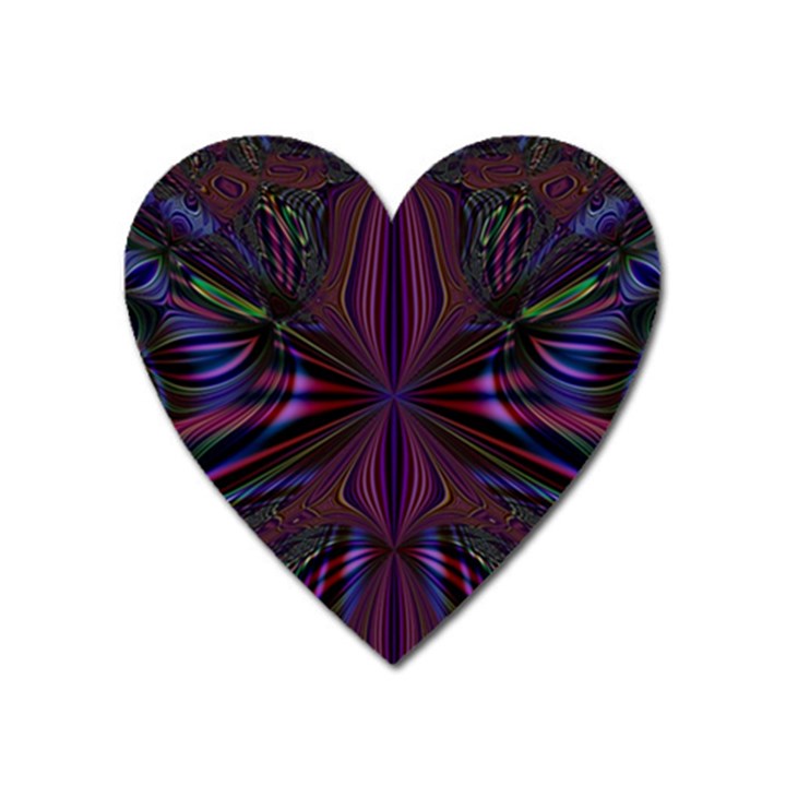 Abstract Abstract Art Fractal Heart Magnet