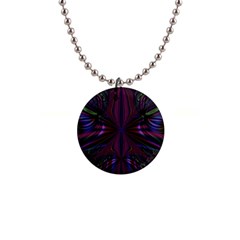 Abstract Abstract Art Fractal 1  Button Necklace by Sudhe