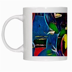 Colorful Shapes Abstract Painting                      White Mug