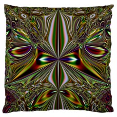 Abstract Art Fractal Pattern Standard Flano Cushion Case (one Side) by Sudhe