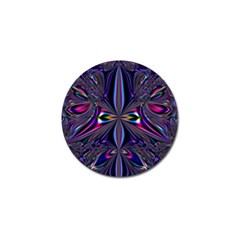 Abstract Art Fractal Fulcolor Golf Ball Marker by Sudhe