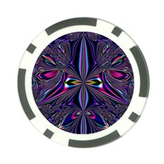 Abstract Art Fractal Fulcolor Poker Chip Card Guard