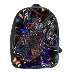 Art Design Colors Fantasy Abstract School Bag (large) by Sudhe