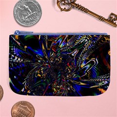 Art Design Colors Fantasy Abstract Large Coin Purse by Sudhe