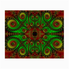 Abstract Fractal Pattern Artwork Pattern Small Glasses Cloth by Sudhe