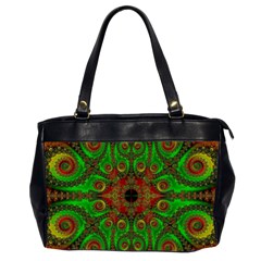 Abstract Fractal Pattern Artwork Pattern Oversize Office Handbag (2 Sides) by Sudhe