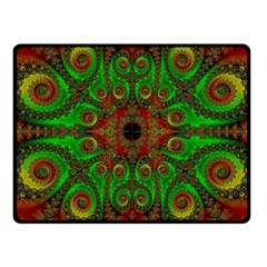 Abstract Fractal Pattern Artwork Pattern Double Sided Fleece Blanket (small)  by Sudhe