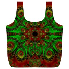 Abstract Fractal Pattern Artwork Pattern Full Print Recycle Bag (xl) by Sudhe