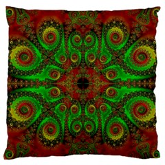 Abstract Fractal Pattern Artwork Pattern Standard Flano Cushion Case (one Side) by Sudhe