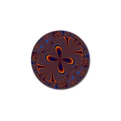 Abstract Fractal Background Pattern Golf Ball Marker by Sudhe