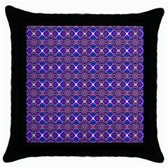 Background Pattern Geometrical Throw Pillow Case (black) by Sudhe