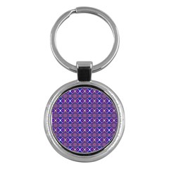 Background Pattern Geometrical Key Chain (round) by Sudhe