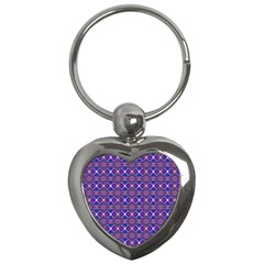 Background Pattern Geometrical Key Chain (heart) by Sudhe