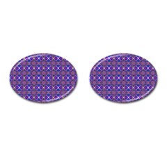 Background Pattern Geometrical Cufflinks (oval) by Sudhe