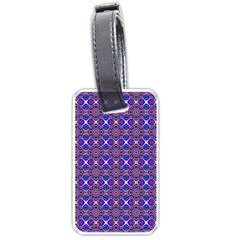 Background Pattern Geometrical Luggage Tag (one Side) by Sudhe