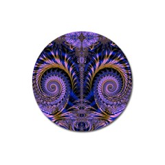 Abstract Fractal Pattern Artwork Magnet 3  (round) by Sudhe