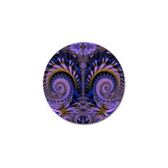 Abstract Fractal Pattern Artwork Golf Ball Marker by Sudhe