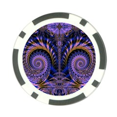 Abstract Fractal Pattern Artwork Poker Chip Card Guard